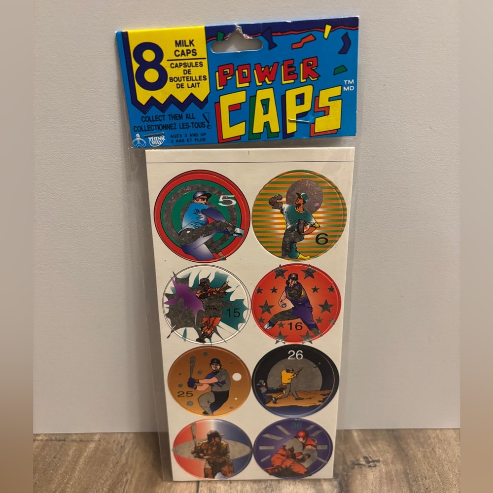 Vintage 90s ThinkWay Toys Power Caps, Pogs
